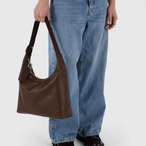 Baggu Recycled Leather Shoulder Bag - Picture 3 of 8